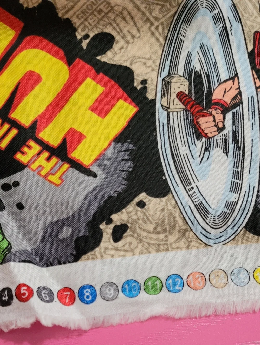 Marvel Comics Cotton Fabric Iron Man Captain America Thor Hulk Spider Man(0671)